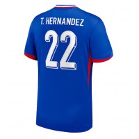 Camiseta Francia Theo Hernandez #22 Primera Equipación Replica Eurocopa 2024 mangas cortas